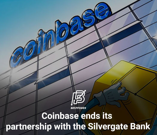 Coinbase ends its partnership with the Silvergate Bank